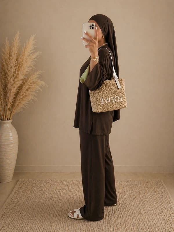 Burkini 3 pièces bicolore