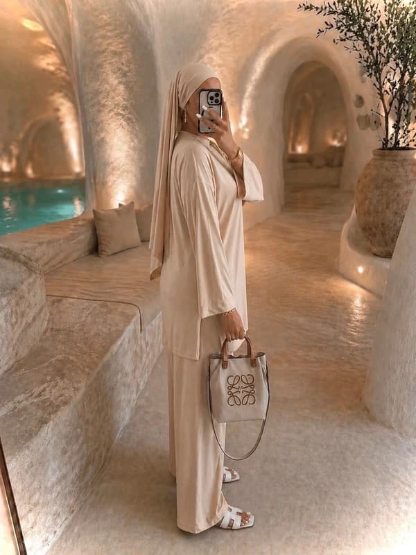 Burkini 3 pièces Beige