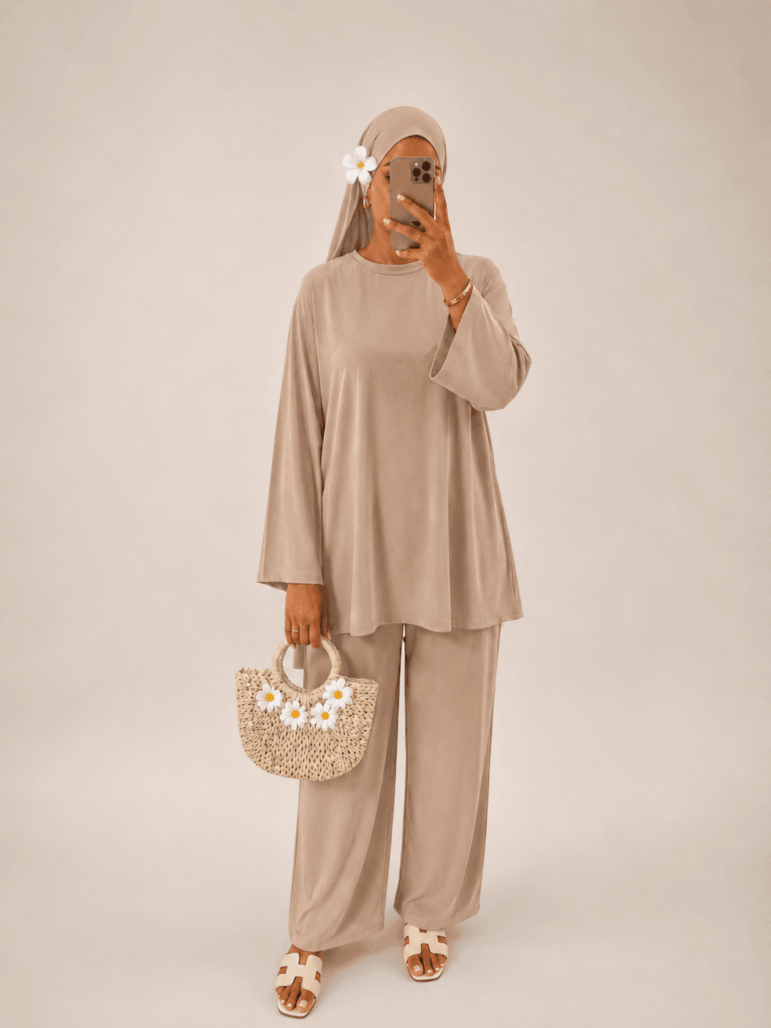 Burkini Beige col rond
