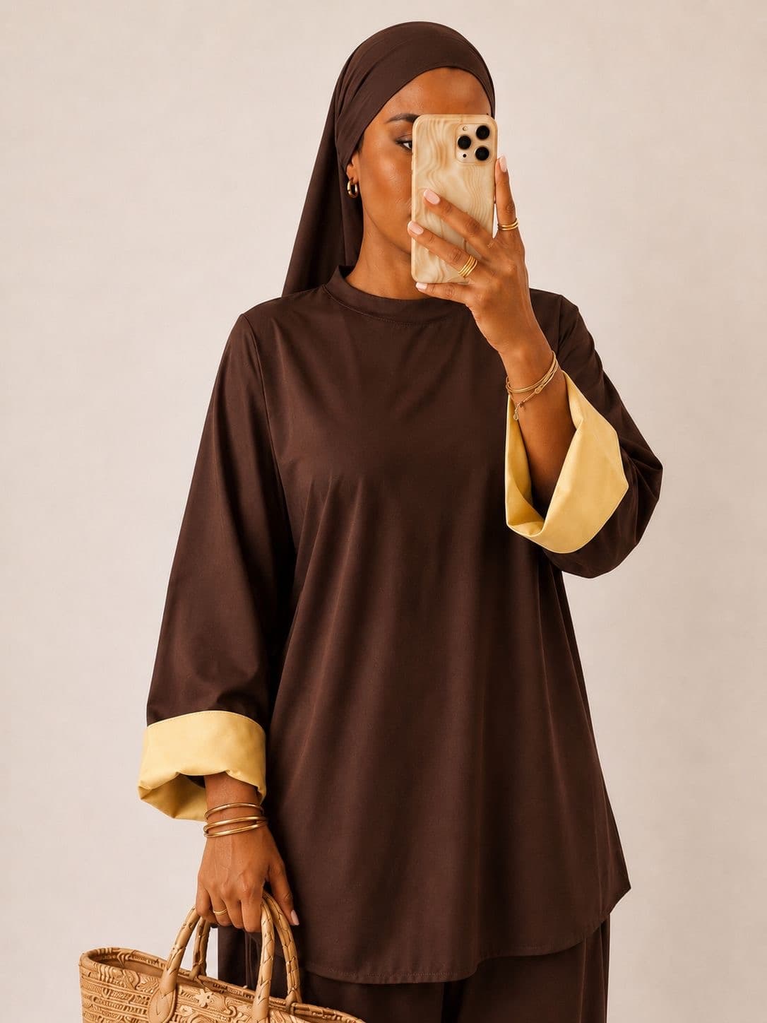 Burkini bicolore Browny col rond