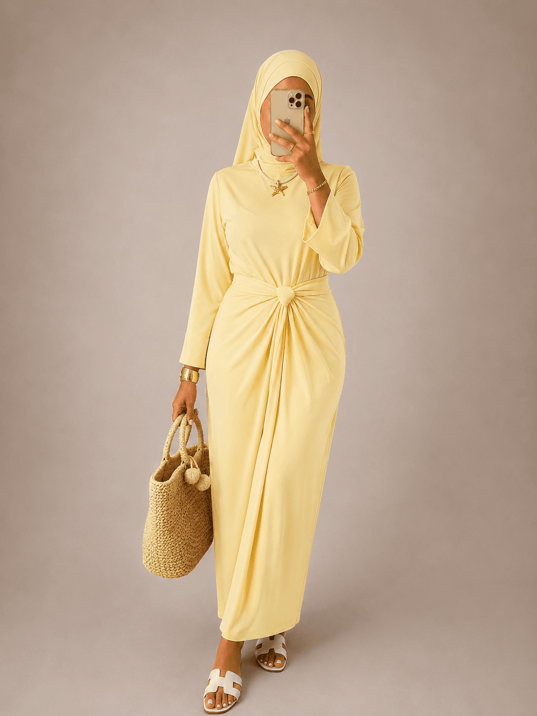 Burkini Paréo Long Jaune